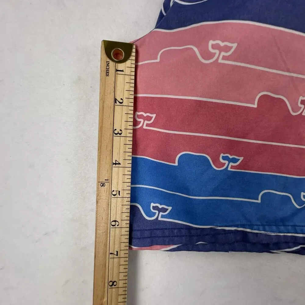 Vineyard Vines Swim Shorts Mens Large Multicolor Whale Stripe Lined Trunks Beach